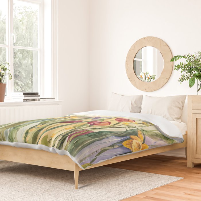 Spring Medley Flowers Duvet Cover Gallery Image 2