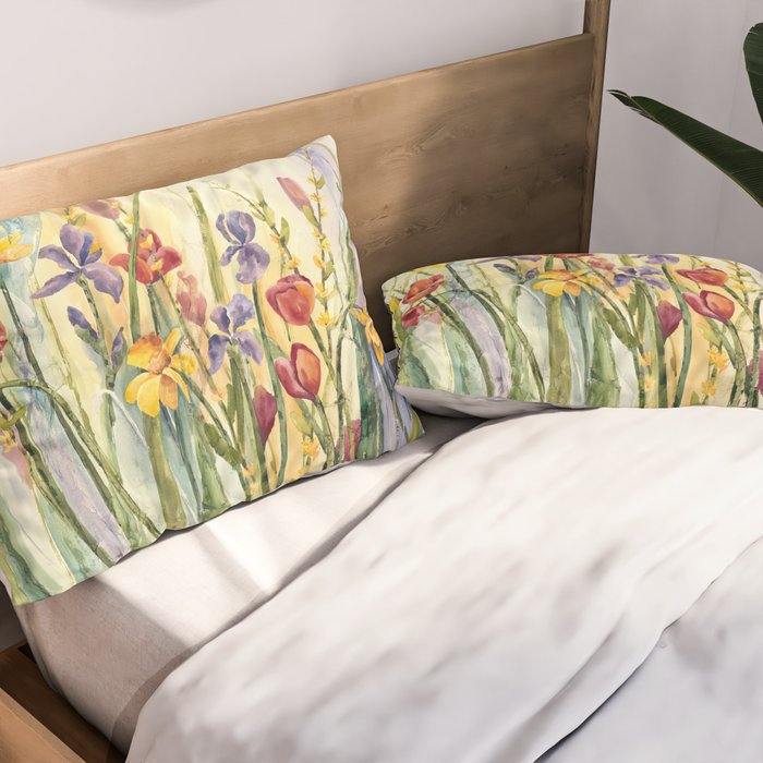Spring Medley Flowers Pillow Sham Gallery Image 2