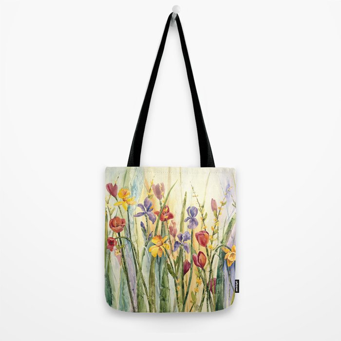 Spring Medley Flowers Tote Bag Gallery Image 2
