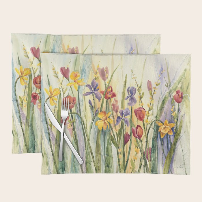 Spring Medley Flowers Placemat Gallery Image 1
