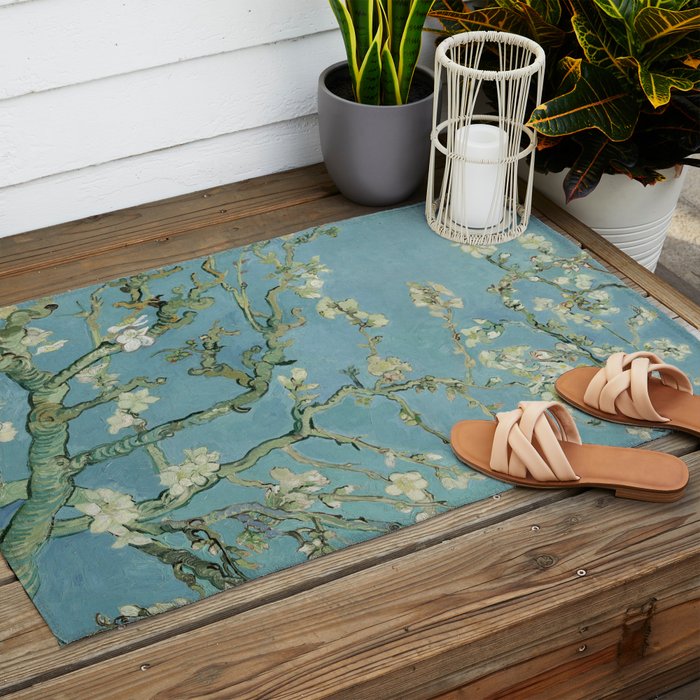 Almond Blossoms Outdoor Rug Gallery Image 2
