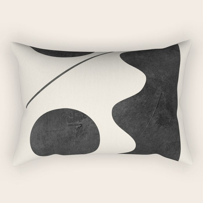 Modern Abstract Minimal Shapes 188 Rectangular Pillow Gallery Image 2