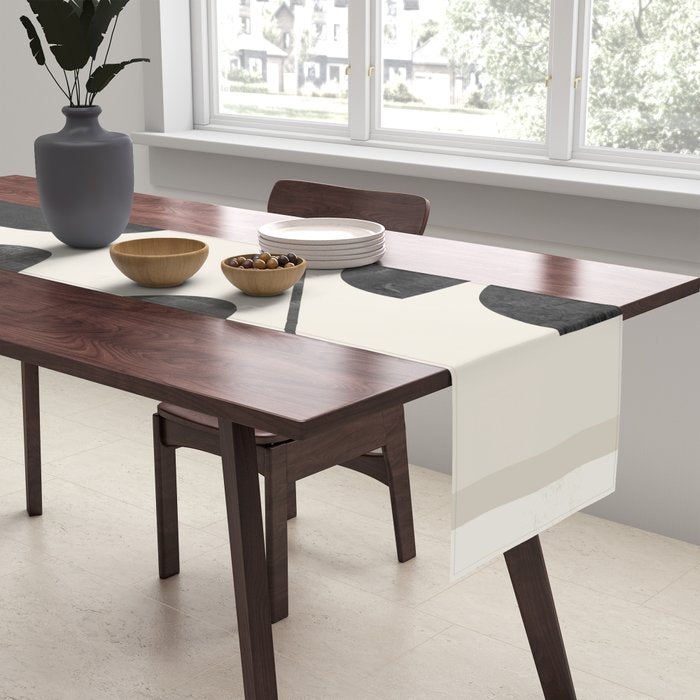 Modern Abstract Minimal Shapes 188 Table Runner Gallery Image 2