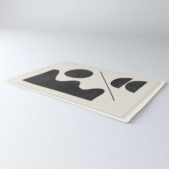 Modern Abstract Minimal Shapes 188 Rug Gallery Image 3