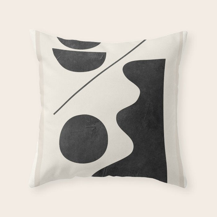 Modern Abstract Minimal Shapes 188 Throw Pillow Gallery Image 6