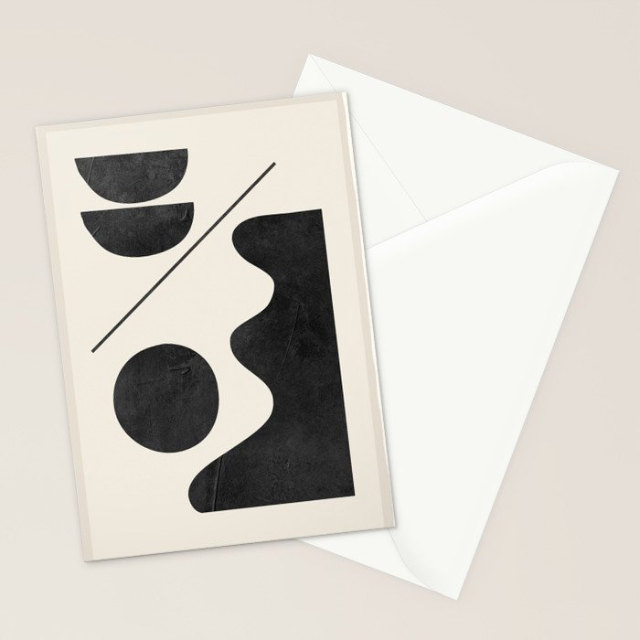 Modern Abstract Minimal Shapes 188 Stationery Card Gallery Image 2