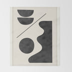 Modern Abstract Minimal Shapes 188 Throw Blanket Gallery Image 2