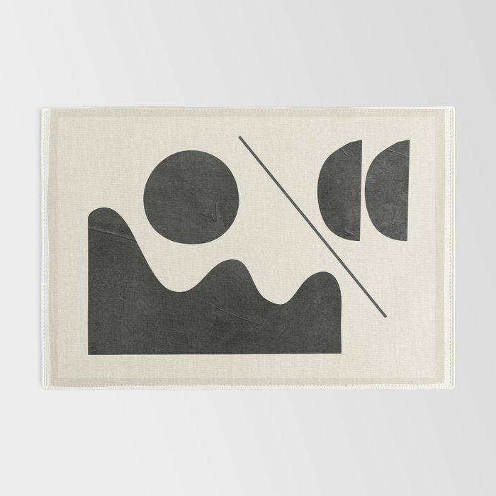 Modern Abstract Minimal Shapes 188 Rug Gallery Image 2