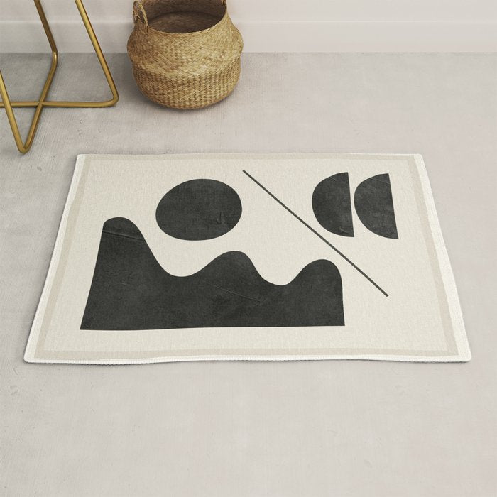 Modern Abstract Minimal Shapes 188 Rug Gallery Image 1