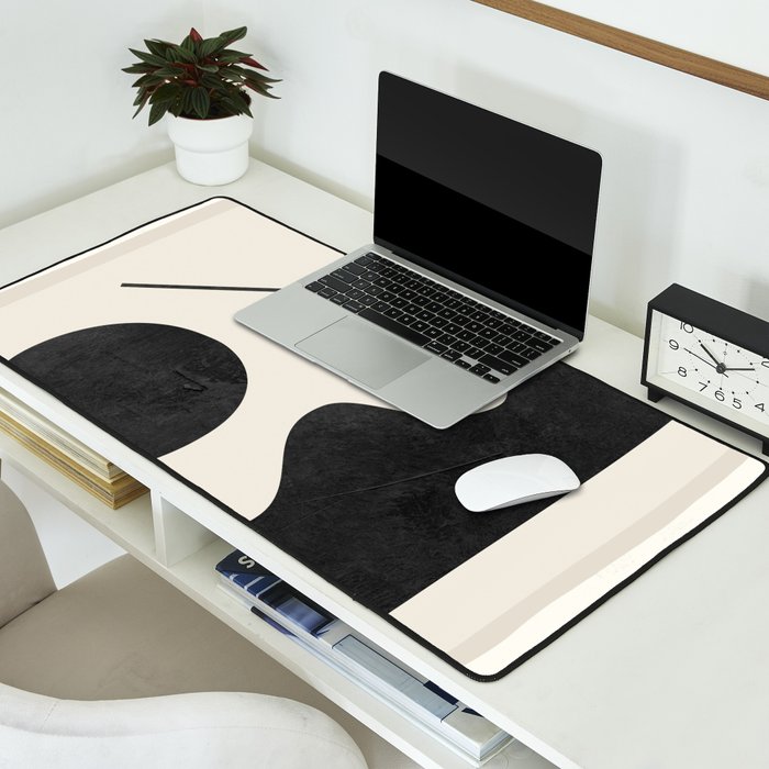 Modern Abstract Minimal Shapes 188 Desk Mat Gallery Image 2