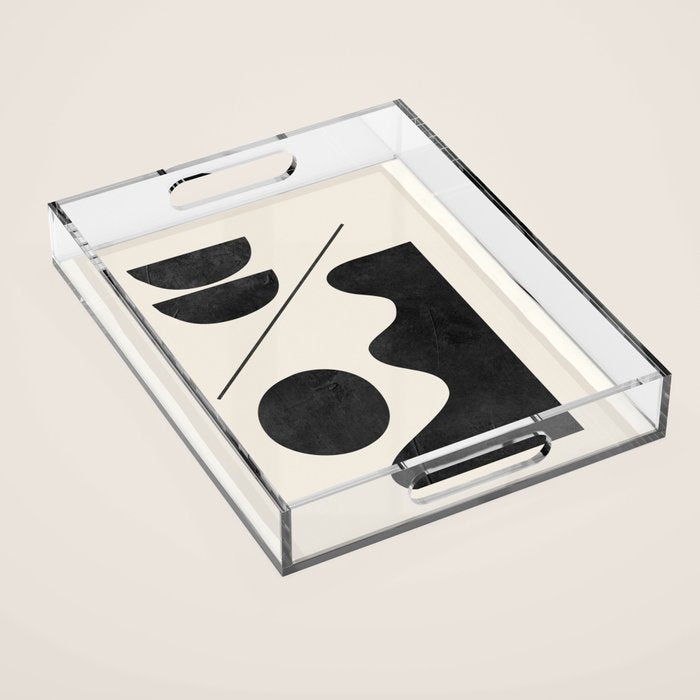 Modern Abstract Minimal Shapes 188 Acrylic Tray Gallery Image 1