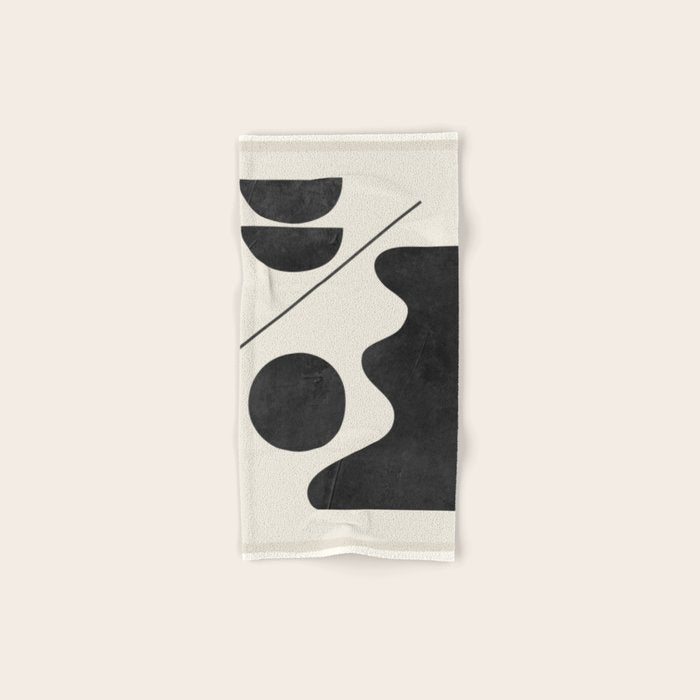 Modern Abstract Minimal Shapes 188 Bath Towel Gallery Image 1