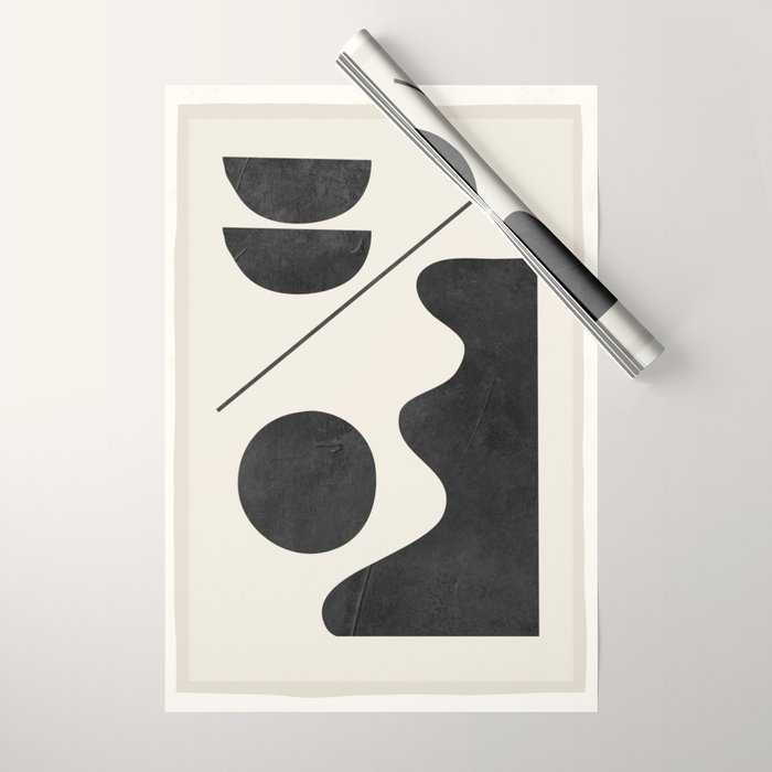 Modern Abstract Minimal Shapes 188 Wrapping Paper Gallery Image 1
