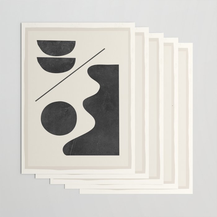 Modern Abstract Minimal Shapes 188 Wrapping Paper Gallery Image 3