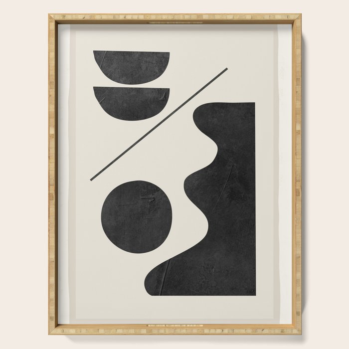 Modern Abstract Minimal Shapes 188 Serving Tray Gallery Image 1