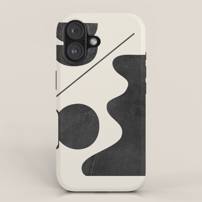 Modern Abstract Minimal Shapes 188 iPhone Case Gallery Image 1
