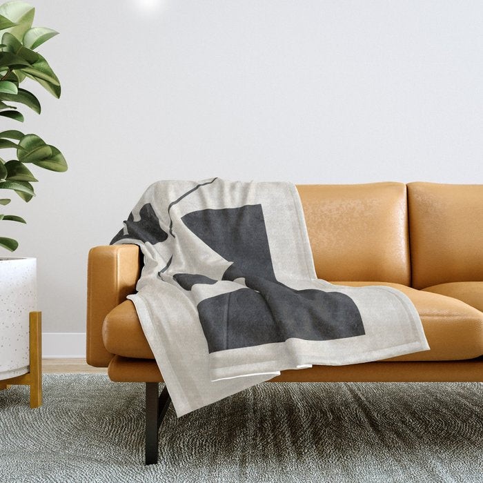 Modern Abstract Minimal Shapes 188 Throw Blanket Gallery Image 1