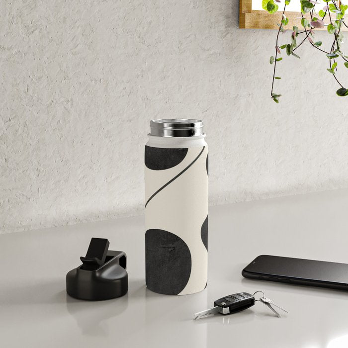Modern Abstract Minimal Shapes 188 Water Bottle Gallery Image 4