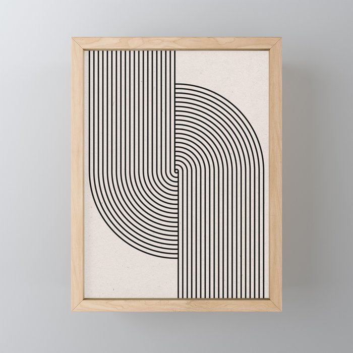 Beige Neutral Retro Balance  Mini Art Print Gallery Image 1