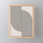 Beige Neutral Retro Balance  Mini Art Print Gallery Image 1