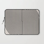 Beige Neutral Retro Balance  Laptop Sleeve Gallery Image 1