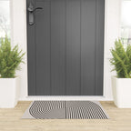 Beige Neutral Retro Balance  Welcome Mat Gallery Image 3