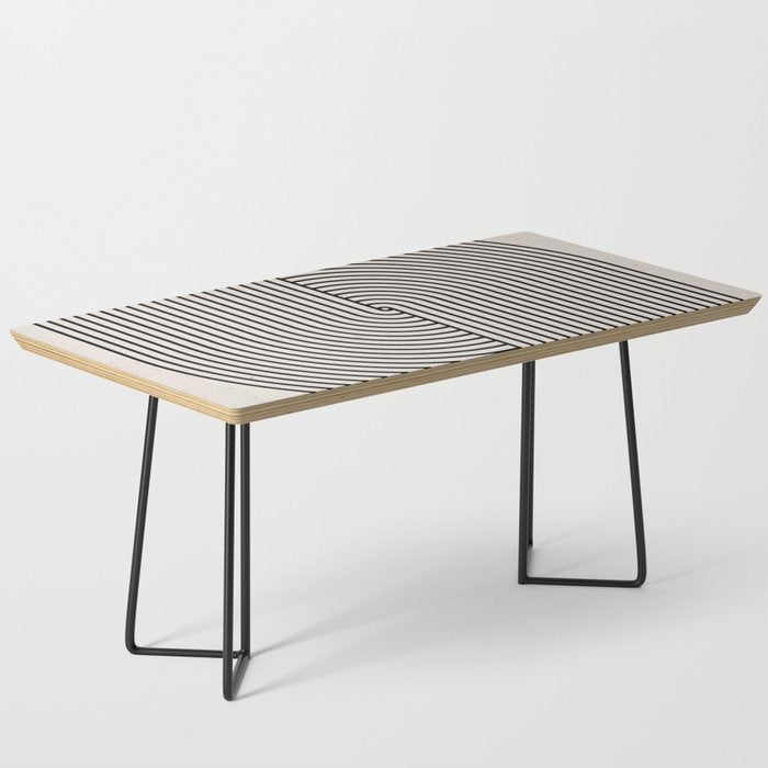 Beige Neutral Retro Balance  Coffee Table Gallery Image 1