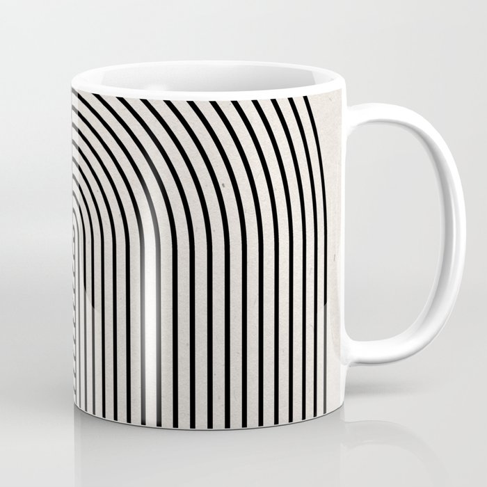 Beige Neutral Retro Balance  Coffee Mug Gallery Image 1