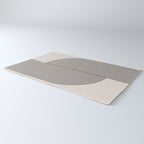 Beige Neutral Retro Balance  Rug Gallery Image 3