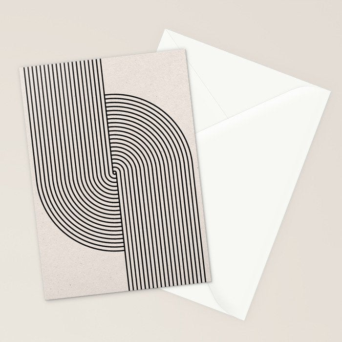 Beige Neutral Retro Balance  Stationery Card Gallery Image 2