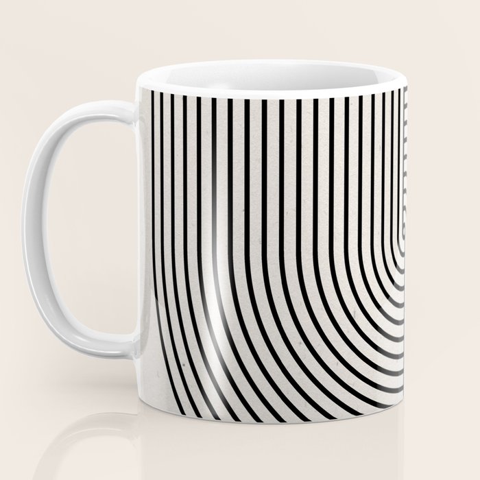 Beige Neutral Retro Balance  Coffee Mug Gallery Image 3