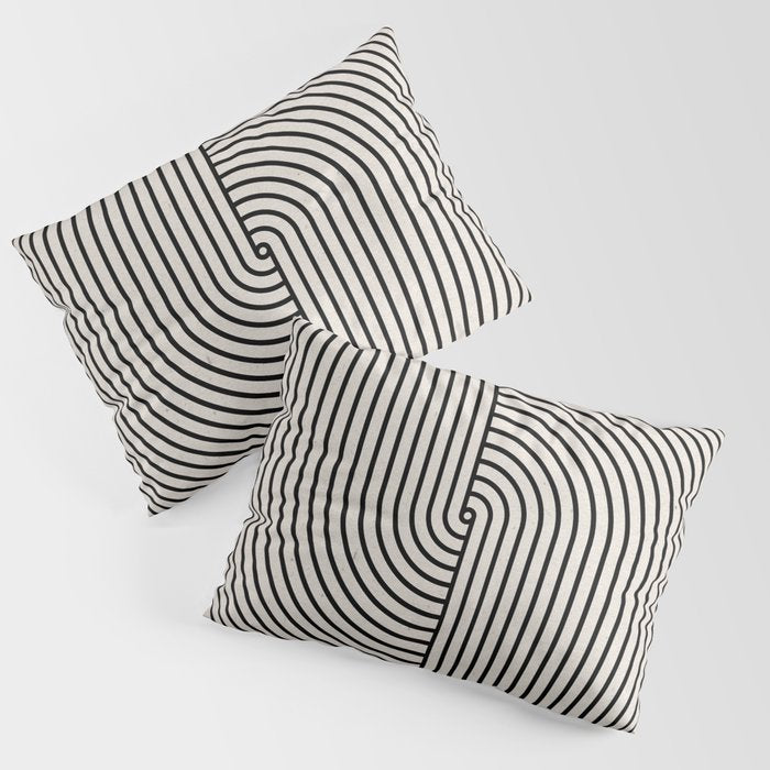 Beige Neutral Retro Balance  Pillow Sham Gallery Image 3