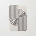 Beige Neutral Retro Balance  Bath Mat Gallery Image 1
