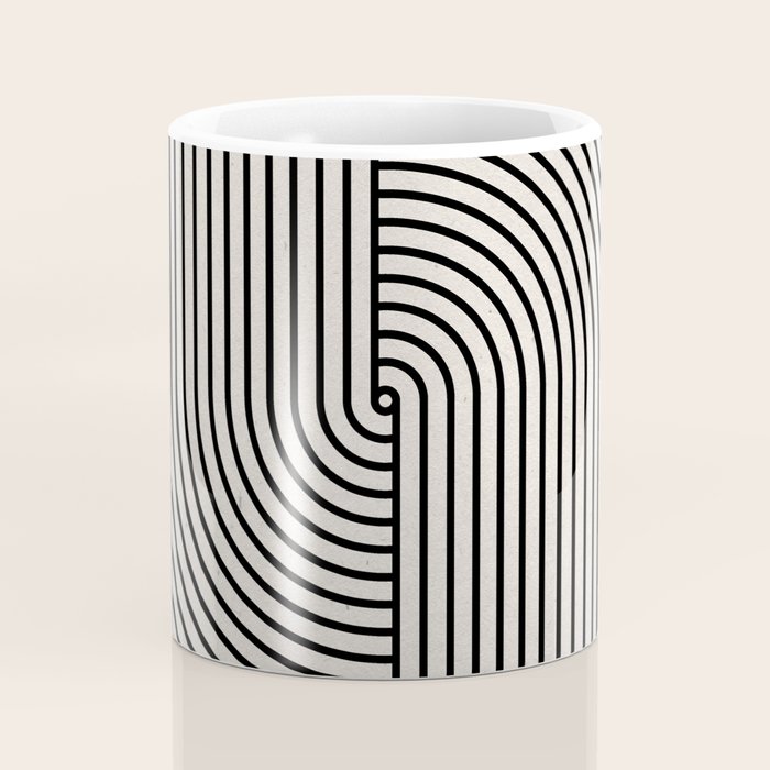 Beige Neutral Retro Balance  Coffee Mug Gallery Image 4