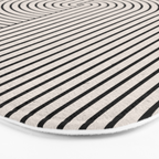 Beige Neutral Retro Balance  Bath Mat Gallery Image 3