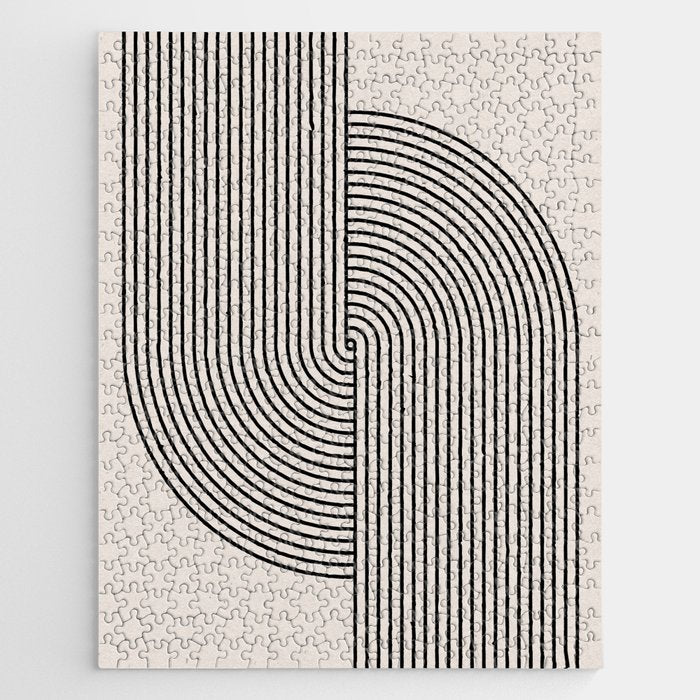 Beige Neutral Retro Balance  Jigsaw Puzzle Gallery Image 1