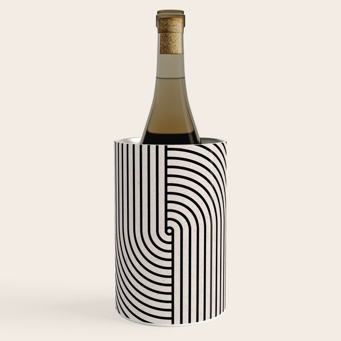 Beige Neutral Retro Balance  Wine Chiller Gallery Image 1