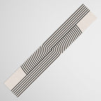 Beige Neutral Retro Balance  Table Runner Gallery Image 3