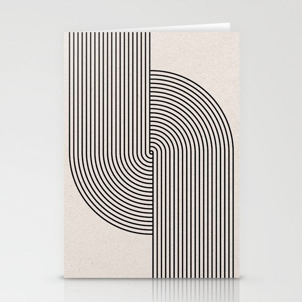 Beige Neutral Retro Balance  Stationery Card Gallery Image 1