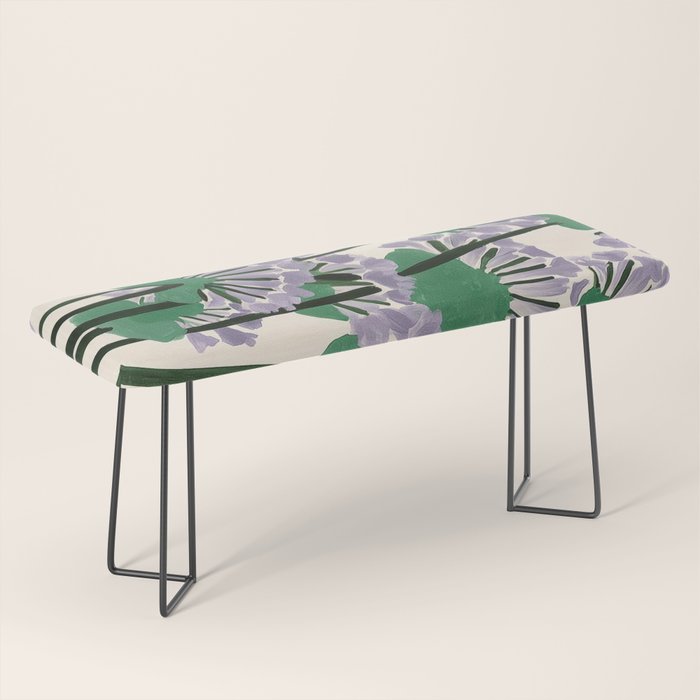 Modern Lavender Garden Bench Gallery Image 1