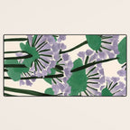 Modern Lavender Garden Desk Mat Gallery Image 3