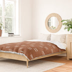 double dash - burnt orange Duvet Cover Gallery Image 2
