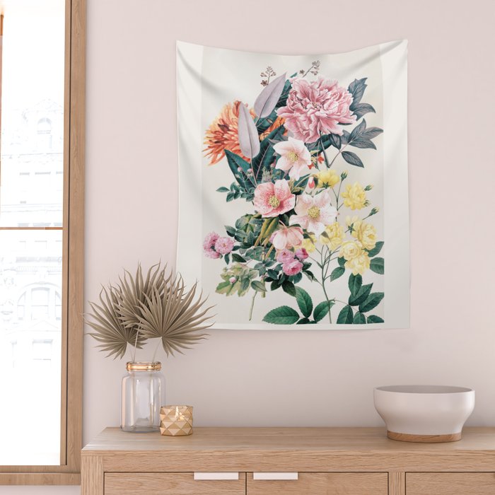 Garden Flowers 11 Wall Tapestry Gallery Image 2