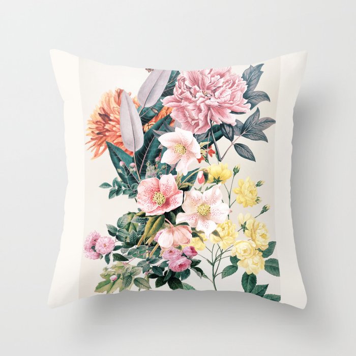 Garden Flowers 11 Throw Pillow Gallery Image 6