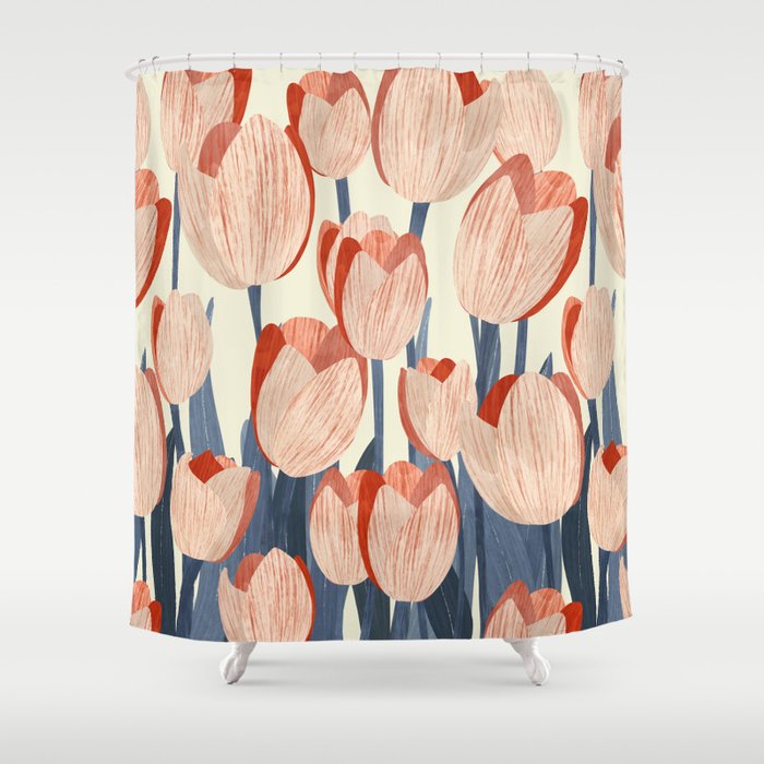 Flower Market Amsterdam inspiration Shower Curtain Gallery Image 1