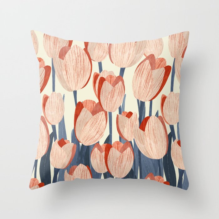 Flower Market Amsterdam inspiration Throw Pillow Gallery Image 6