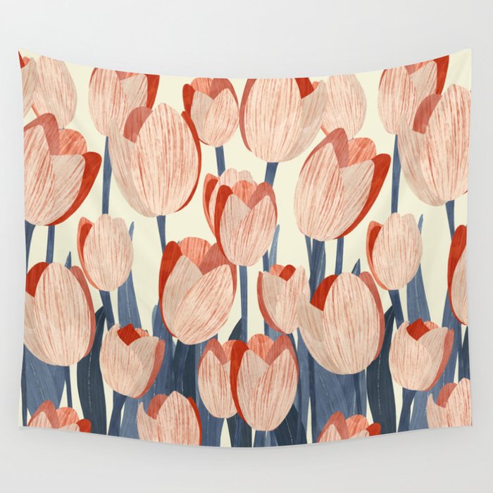 Flower Market Amsterdam inspiration Wall Tapestry Gallery Image 4