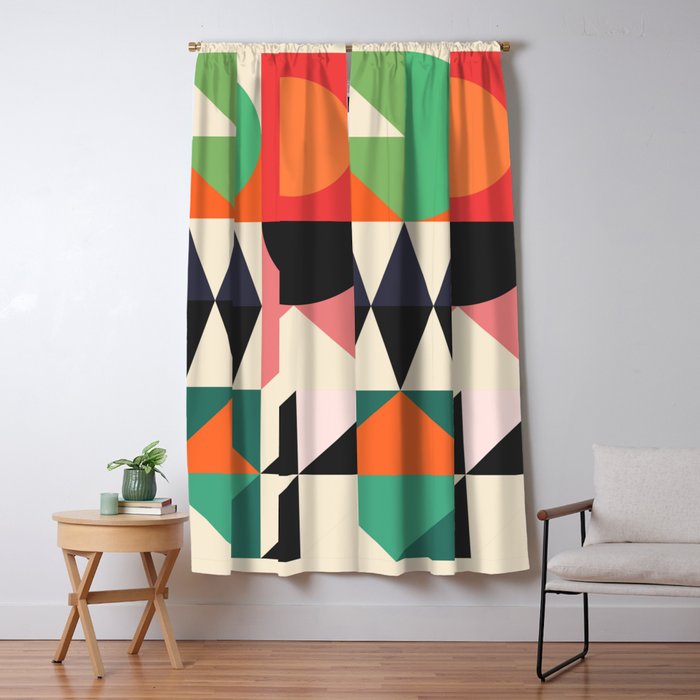 Geometric Shapes 219 Window Curtain Gallery Image 1