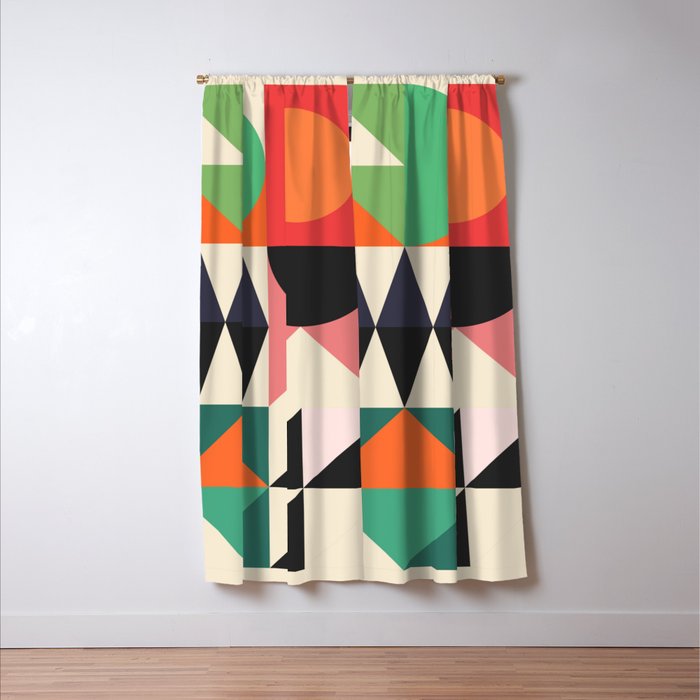 Geometric Shapes 219 Window Curtain Gallery Image 3