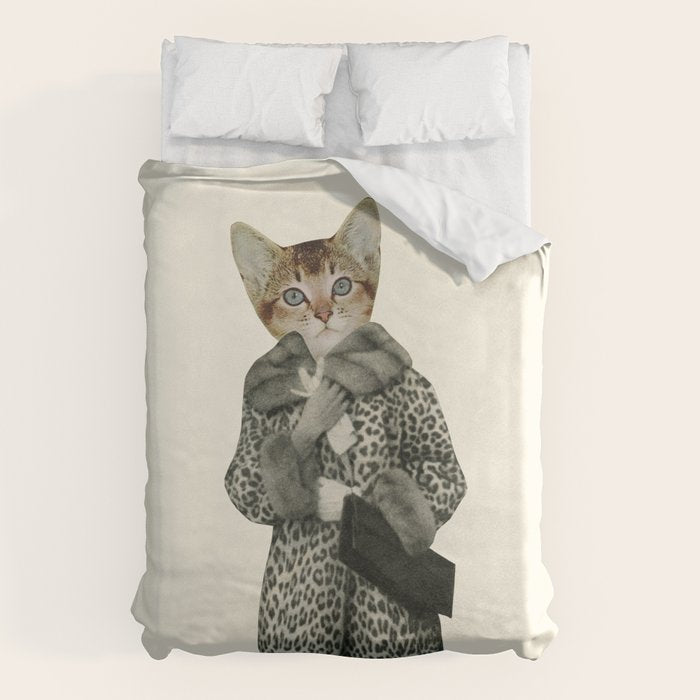 Kitten Dressed as Cat Duvet Cover Gallery Image 1